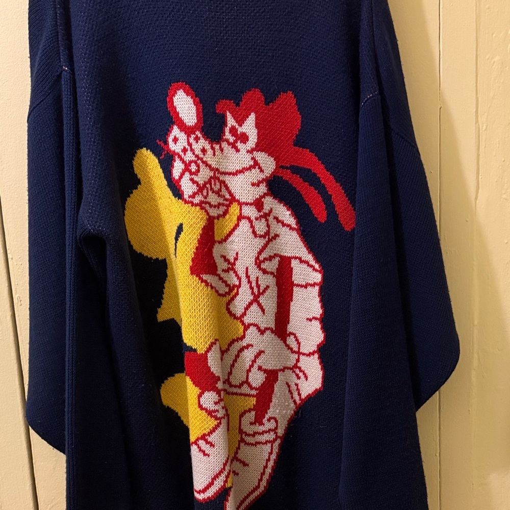 Iceberg Jeans Blue Crewneck Sweater 90s goofy XL